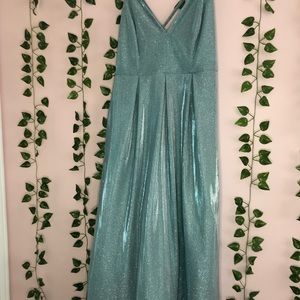 Blue dress WITH POCKETS size 19 (probably XL)